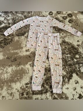 Magnetic Me Light Pink Horse & Floral Pajama Set